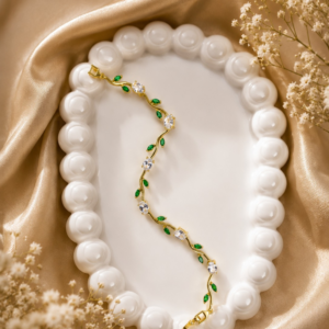 Tulip Bracelet(White/Green)