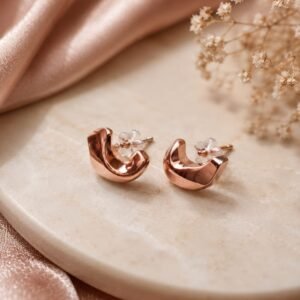 Rose Gold Mini Hoop Earrings