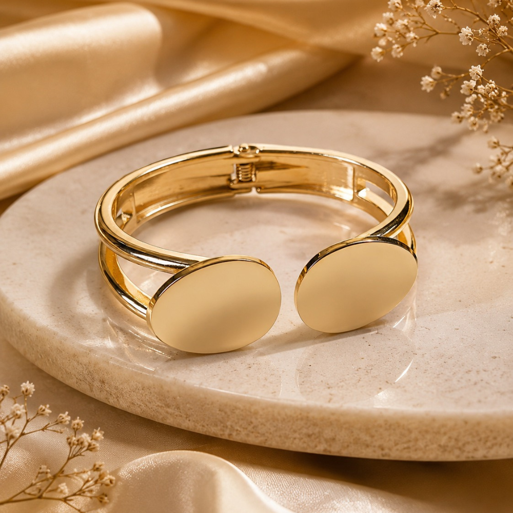Open Cuff Bracelet(Rose Gold) Bold
