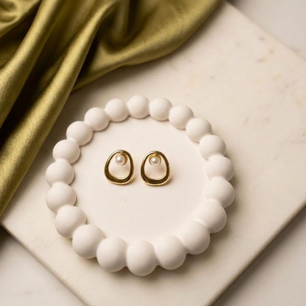 Classic Pearl Stud Earrings