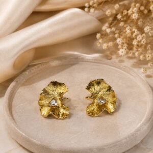 Hammered Bloom Earrings