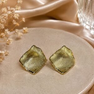 Textured Luxe Dome Stud Earrings