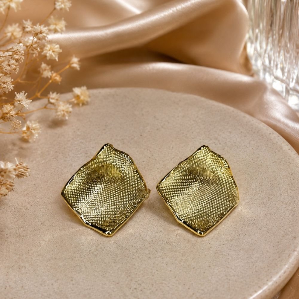 Textured Luxe Dome Stud Earrings