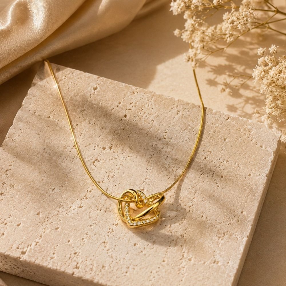 Twin Hearts Necklace