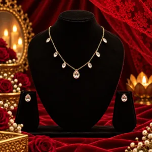 Crystal drop necklace
