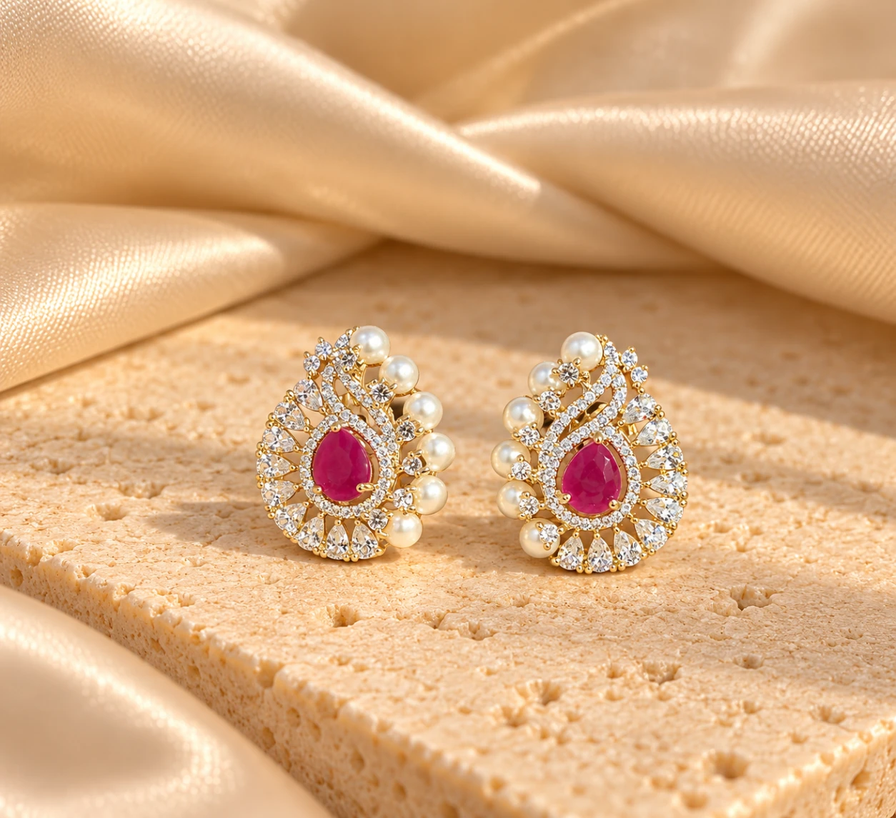 Royale Pearl Drop (Ruby)